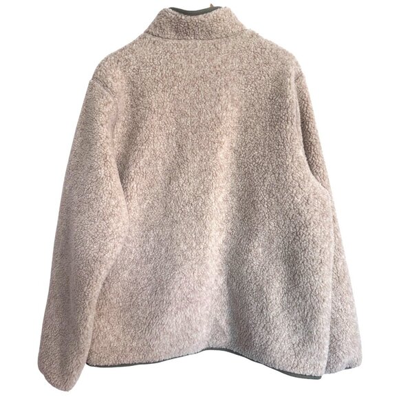 Alpine Design Mad Sherpa Fleece Jacket Men's Size Large Natural Khaki Heather Fu - Picture 4 of 12